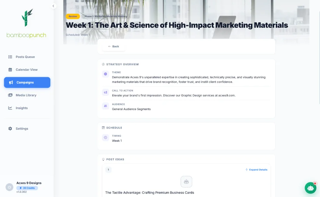 Weekly Strategy Overview showing AI thematic focus